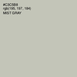 #C3C5B8 - Mist Gray Color Image